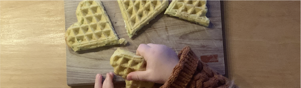 Zucchini-Feta-Waffeln