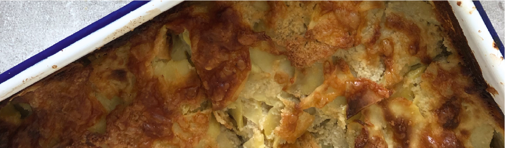 Kartoffelgratin mit Gemüse