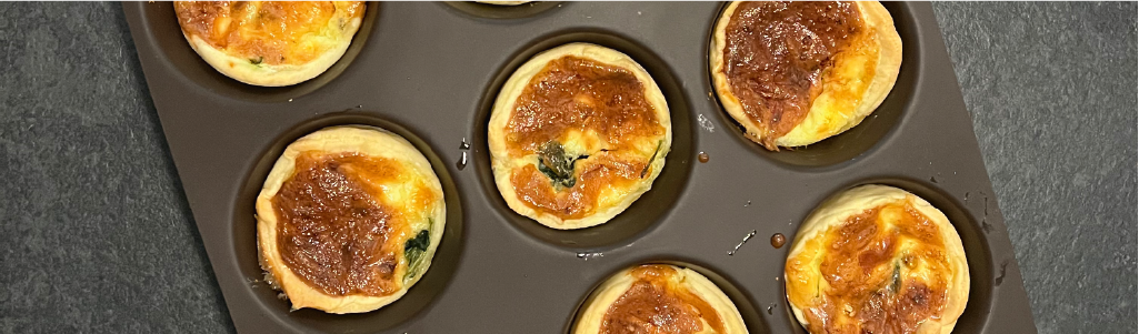 Mini Spinat Quiche