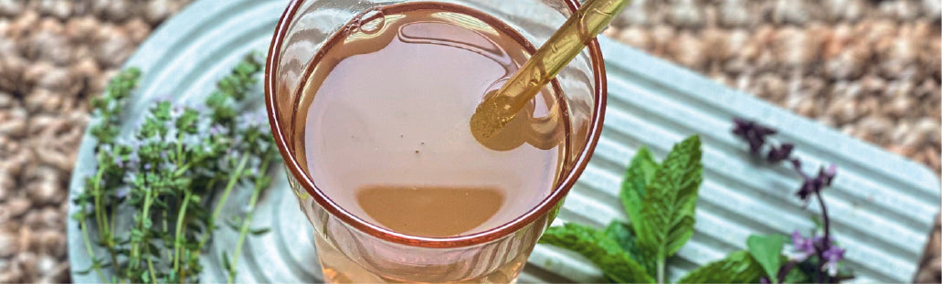 Zuckerfreie Kräuterlimo