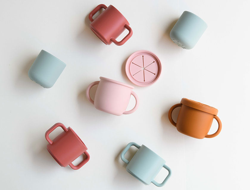 Silikonbecher mit und ohne Henkel