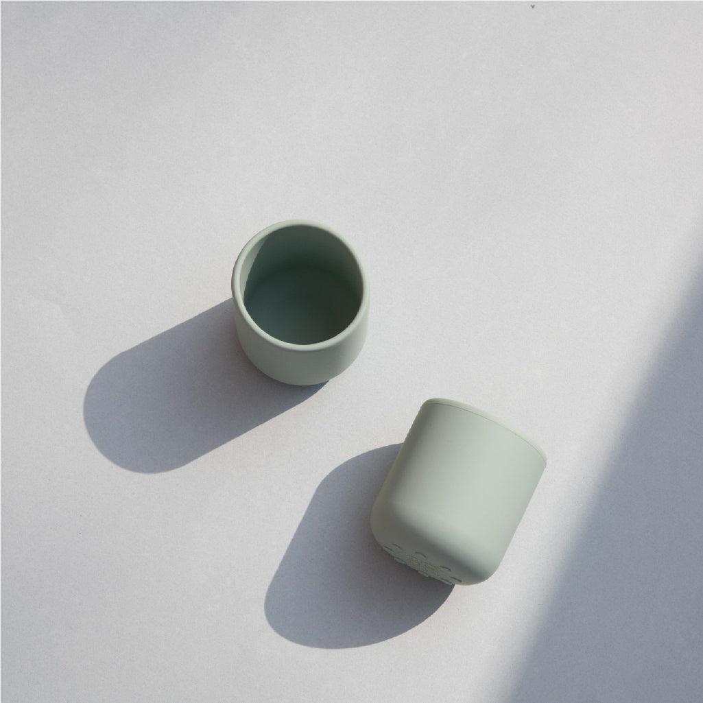 Trinkbecher mintgrün aus Silikon