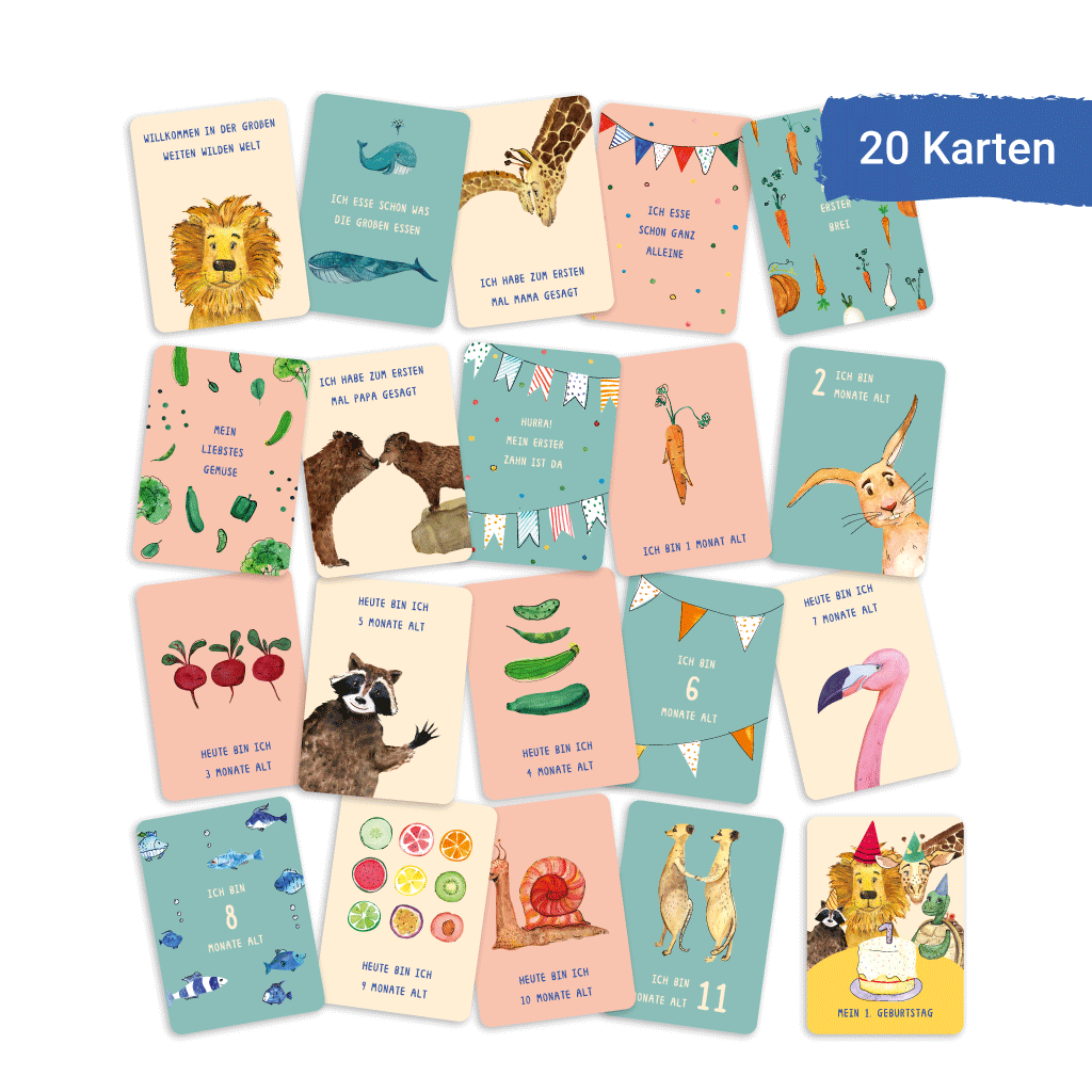 Milestonekarten 1. Jahr