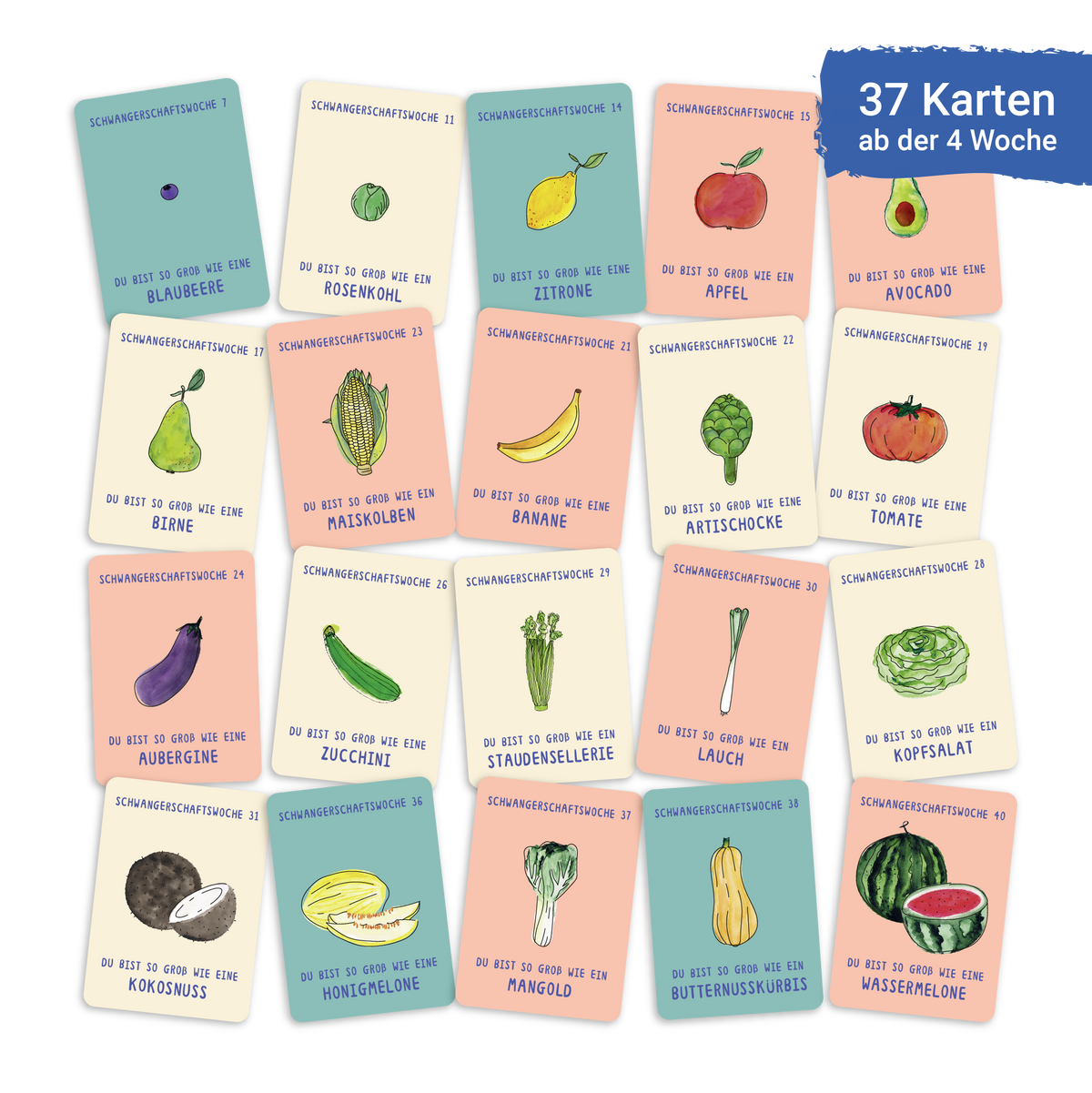 Milestonekarten Schwangerschaft