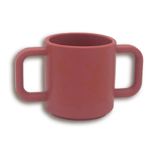 Trinkbecher mit Henkel rot