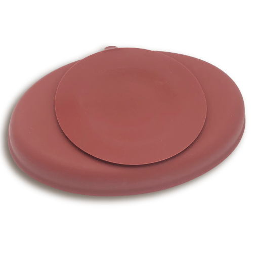 Silikonteller rot mit Saugnapf